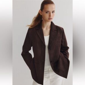H&M Brown Suede Jacket - Brand New, Size Small